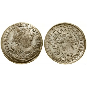 Pologne, six pence, 1682, Bydgoszcz