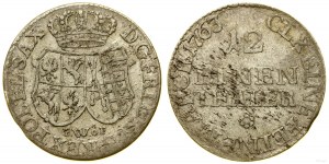 Poland, 1/12 thaler (dwugrosz), 1763 FWôF, Dresden