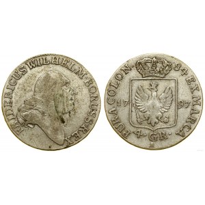 Niemcy, 4 grosze (1/6 talara), 1797 A, Berlin