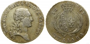 Poland, two-zloty (1/3 thaler), 1811 IS, Warsaw