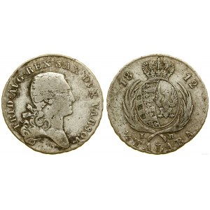 Poland, two-zloty (1/3 thaler), 1812 IB, Warsaw