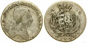 Poľsko, dva zloté (1/3 toliarov), 1814 IB, Varšava