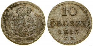 Poľsko, 10 groszy, 1813 IB, Varšava