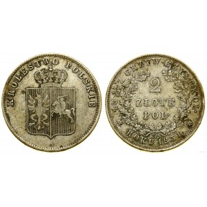 Pologne, 2 zlotys, 1831 KG, Varsovie