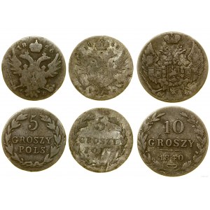 Pologne, set de 3 pièces, Varsovie