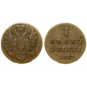 Polska, 1 grosz, 1817 IB, Warszawa