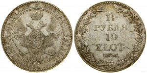 Pologne, 1 1/2 rouble = 10 zloty, 1836 MW, Varsovie