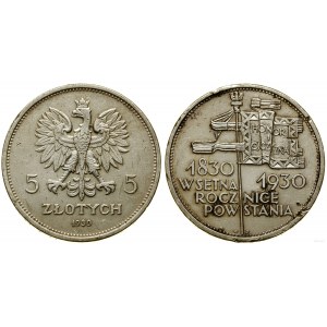Polonia, 5 zloty, 1930, Varsavia