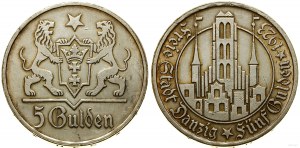 Poland, 5 guilders, 1923, Utrecht