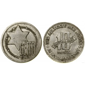 Ghetto Lodž (1941-1943), 10 značek, 1943, Lodž
