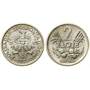 Polen, 2 Zloty, 1958, Warschau