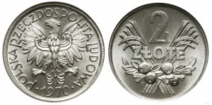 Pologne, 2 zlotys, 1970, Varsovie