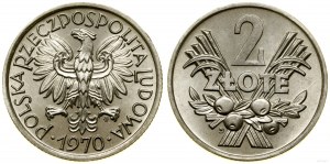 Poland, 2 zloty, 1970, Warsaw