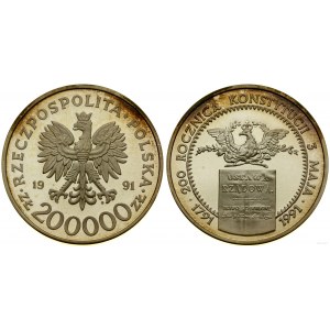 Poľsko, 200.000 PLN, 1991, Varšava