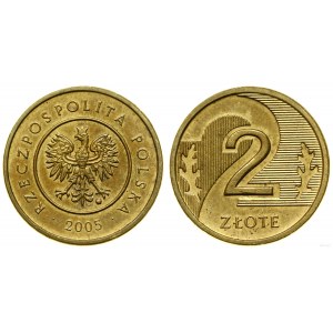 Pologne, 2 zlotys, 2005, Varsovie