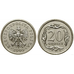 Poľsko, 20 groszy, 2005, Varšava