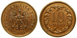 Poľsko, 10 groszy, 2005, Varšava