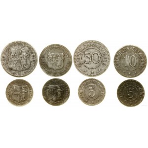 Polonia, set: 2 x 5 fenigs, 10 fenigs e 50 fenigs, senza data