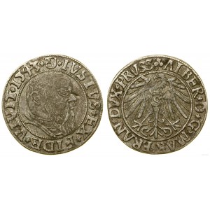 Knížecí Prusko (1525-1657), groš, 1542, Königsberg