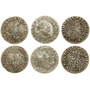 Silesia, set: 3 x 3 krajcars, 1626-1633, Wrocław