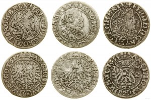 Silesia, set: 3 x 3 krajcars, 1626-1633, Wrocław