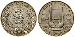 Estonia, 1 crown, 1933, Tallinn