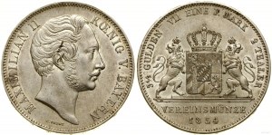 Germania, due dollari = 3 fiorini e mezzo, 1854, Monaco di Baviera