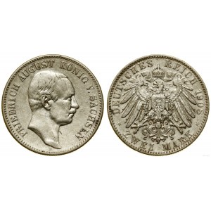 Deutschland, 2 Mark, 1908 E, Muldenhütten