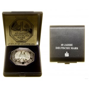 Deutschland, Medaille anlässlich des 40-jährigen Bestehens der Deutschen Mark (1948-1988), 1988