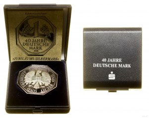 Niemcy, medal wybity z okazji 40-lecia marki niemieckiej (1948-1988), 1988