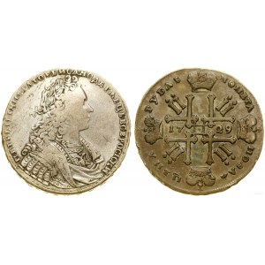 Russia, ruble, 1729, Kadashevsky Dvor