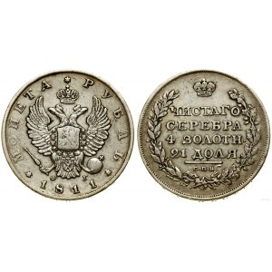 Russia, rublo, 1811 СПБ ФГ, San Pietroburgo