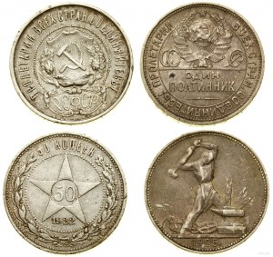 Rosja, zestaw 2 monet, 1922 i 1925, Leningrad (Petersburg)