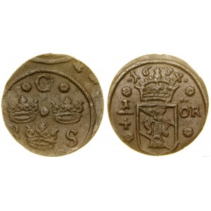 Szwecja, 1/4 öre, 1634, Nyköping