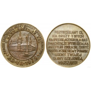 Pologne, médaille commémorant l'ouverture du château royal au public, 1979