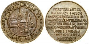 Poľsko, medaila na pamiatku otvorenia kráľovského hradu pre verejnosť, 1979