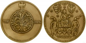 Polska, medal z serii królewskiej PTAiN - Ludwik Węgierski, 1983, Warszawa