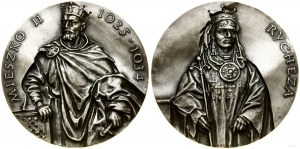 Polsko, medaile z královské série košalinské větve PTAiN - Mieszko II, 1986, Varšava