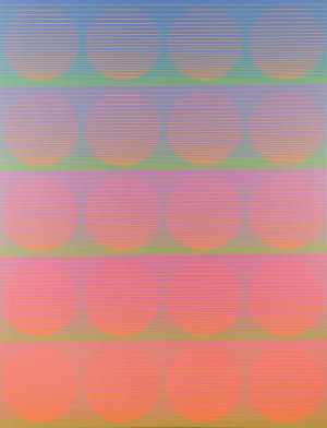 Julian Stanczak (1928 Borownica - 2017 Seven Hills, Ohio), 'Melting in Late Color', 1972