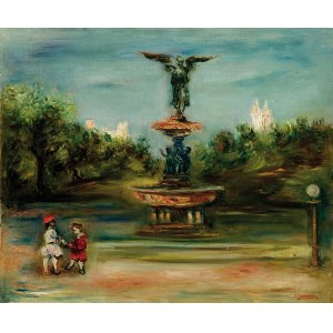 Jacob Zucker (1900 Radom - 1981 New York), Bethesda Fountain in Central Park (New York).