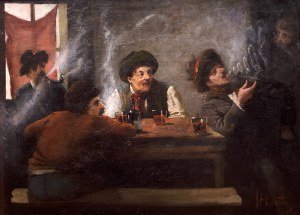 Stanisław Lentz (1861 Warszawa - 1920 tamże)	Scena w gospodzie