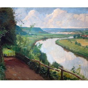 Artur Wasner (1887 Łaziska Średnie - 1938 Dąbrowica/k. Szczodrego)	Zakole rzeki
