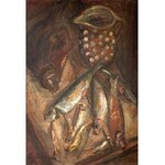 Emil Krcha (1894 Kałusz –1972 Kraków)	Martwa natura z rybami