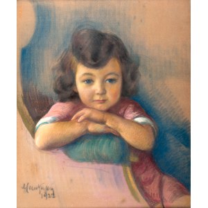 Maurycy Mędrzycki (1890 Łódź - 1951 Paul de Vance)	Portret dziewczynki, 1922 r.