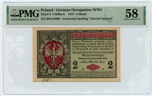 2 poľské značky 1916 - Generálna séria B 4414860 - PMG 58