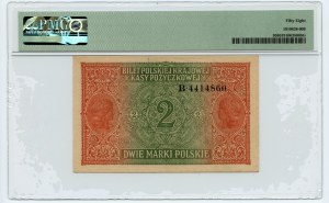 2 Polish marks 1916 - General Series B 4414860 - PMG 58