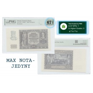 20 zloty 1940 - senza serie e numerazione - PMG 67 EPQ - TOP POP