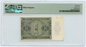 1 złoty 1938 - seria IH 7024901- PMG 61
