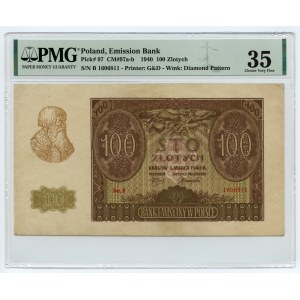 100 zlotých 1940 - Séria B 1606811 - ORIGINÁL - PMG 35