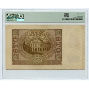 100 zloty 1940 - Série B 1606811 - ORIGINAL - PMG 35